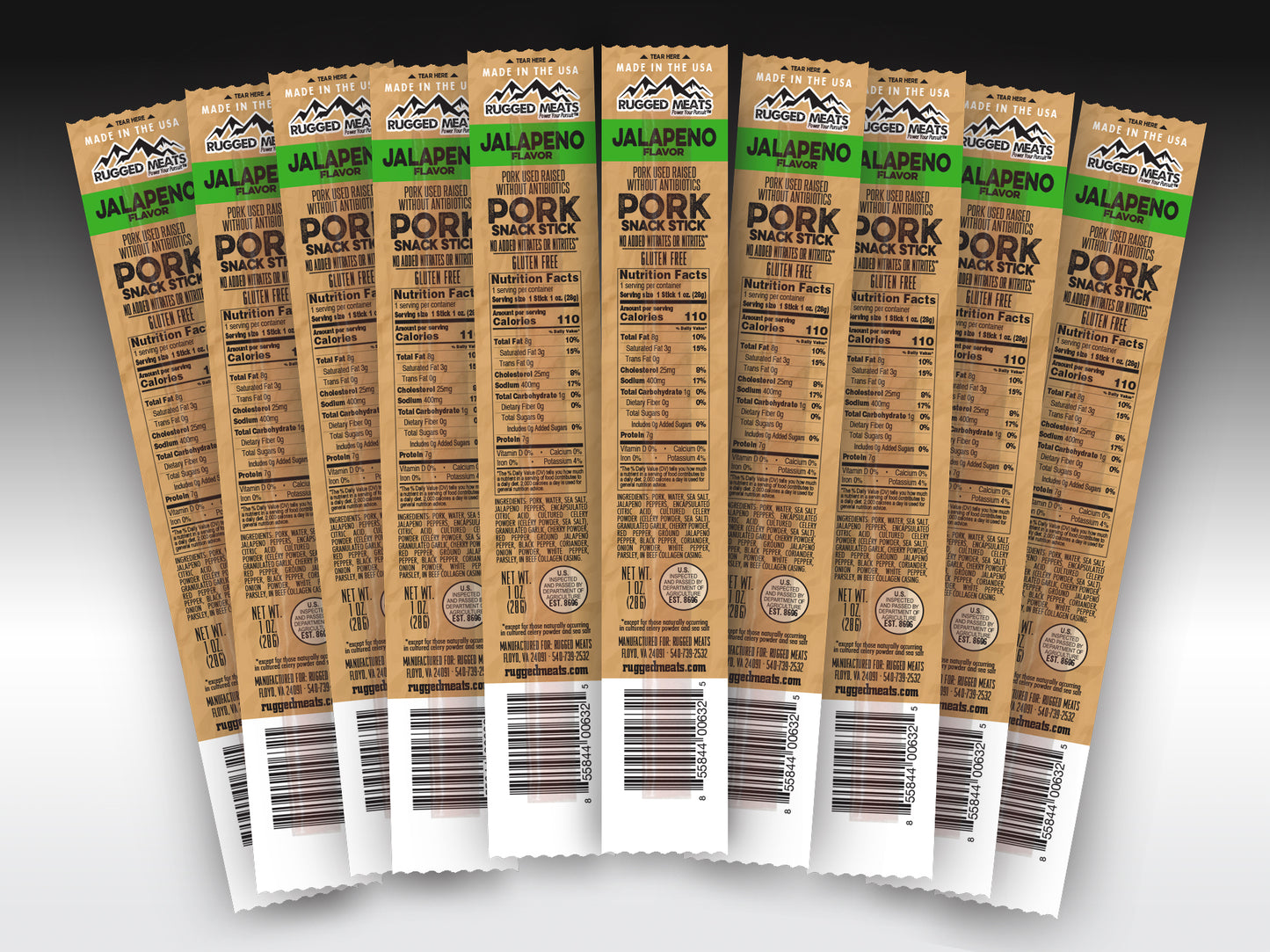 Jalapeno Flavor Snack Sticks - 100% Sugar Free
